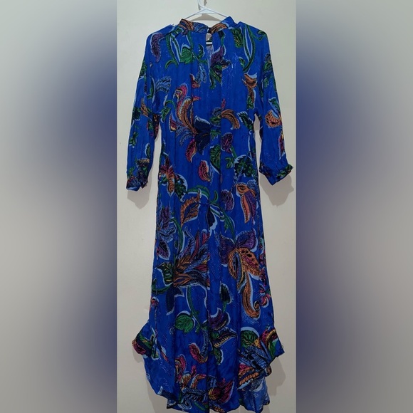 Maeve Jessamine Mock Neck Prairie Cottagecore Floral  Maxi Dress NWOT - Picture 5 of 14